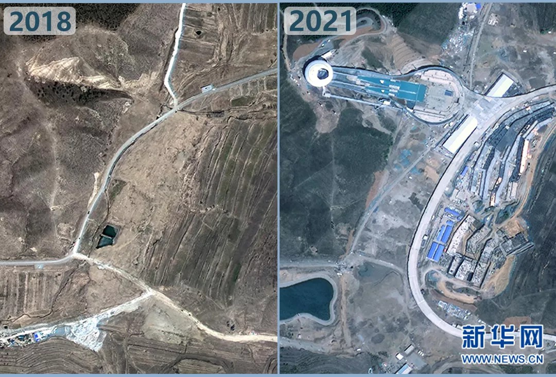 衛(wèi)星見證，這里如何變身“冬奧小城”