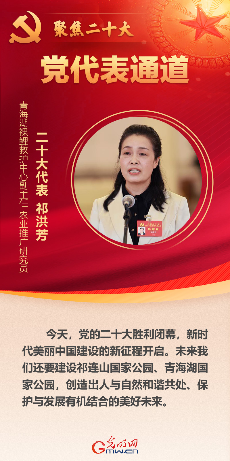 海報丨第二場“黨代表通道”開啟:凝心聚力邁向新征程