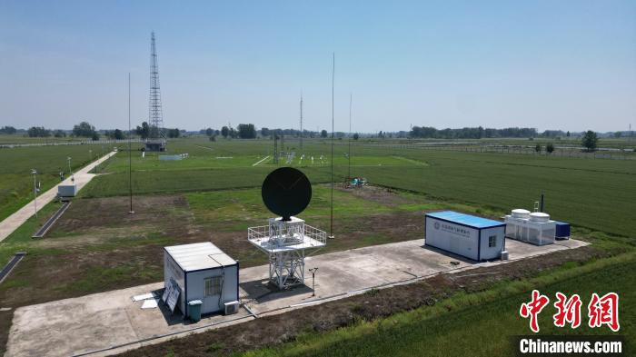 航拍壽縣國(guó)家氣候觀測(cè)臺(tái)。　祝亮 攝