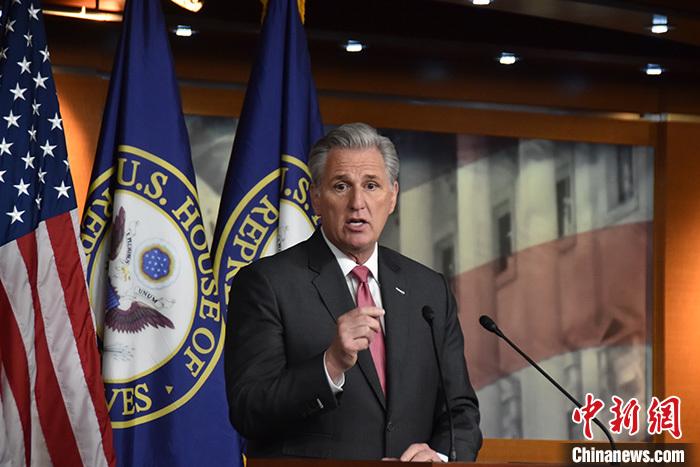 資料圖：美國眾議院議長(zhǎng)麥卡錫。<a target='_blank' href='/'><p  align=
