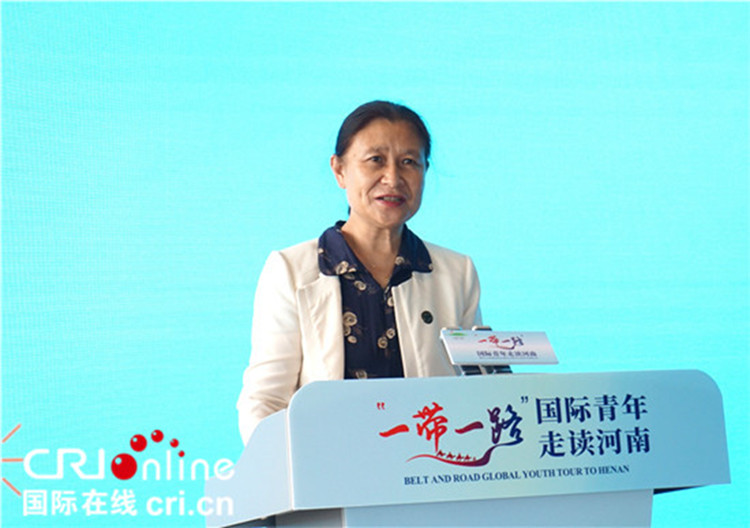 中國人民對外友好協(xié)會二級巡視員李冬梅致辭。賈親親 攝