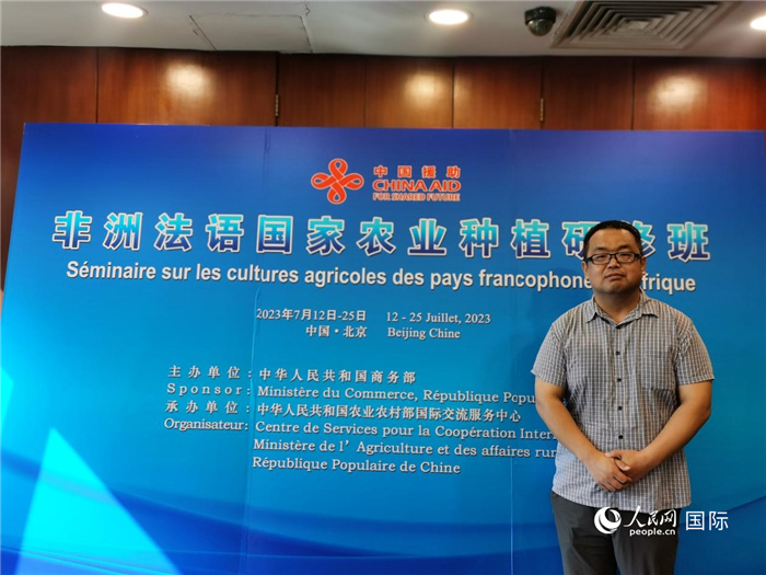 農(nóng)業(yè)農(nóng)村部全國(guó)農(nóng)業(yè)技術(shù)推廣服務(wù)中心正高級(jí)農(nóng)藝師孫釗。人民網(wǎng) 孫鴻宇攝