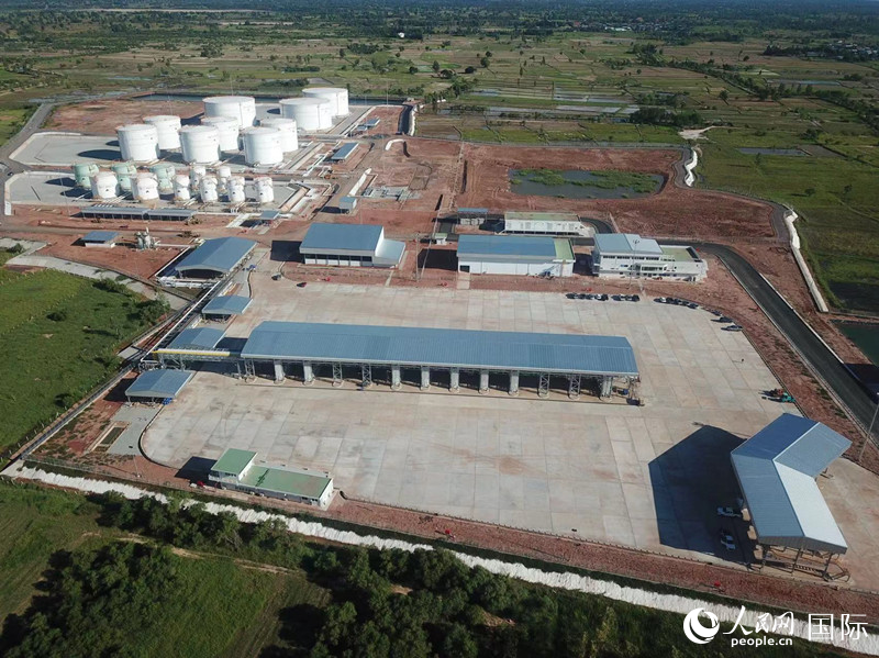 泰國東北部成品油管道項目終端罐區(qū)。人民網(wǎng)記者 孫廣勇攝