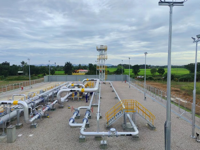 泰國新崗天然氣管道項(xiàng)目首站。卡瑪萊 攝