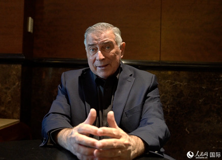 美中航空遺產(chǎn)基金會(huì)主席杰弗里·格林接受人民網(wǎng)專訪。 人民網(wǎng) 趙瞳攝