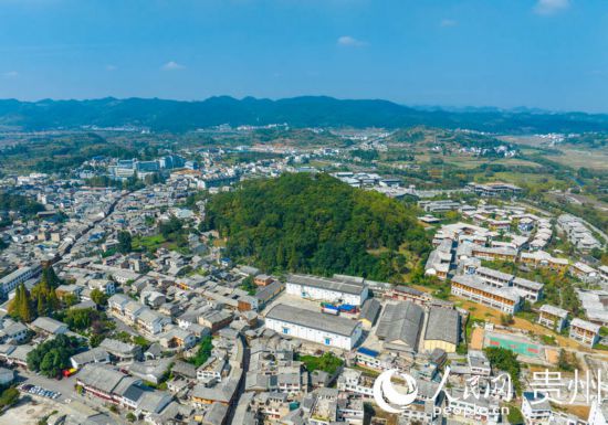 航拍舊州古鎮(zhèn)。人民網(wǎng) 陽茜攝