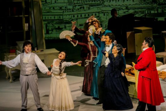 圖為《賈尼·斯基基》劇照。中國(guó)國(guó)家大劇院供圖。