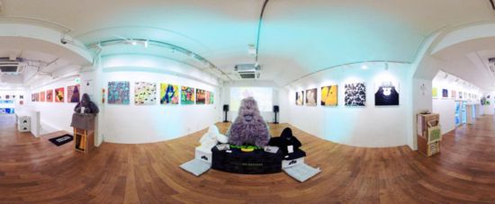 “大衛(wèi)猿”主題展覽現(xiàn)場。（主辦方供圖）