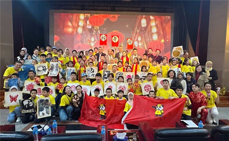 圖為2023“中華文化大樂(lè)園—埃及開(kāi)羅營(yíng)”閉幕式活動(dòng)現(xiàn)場(chǎng)。主辦方供圖