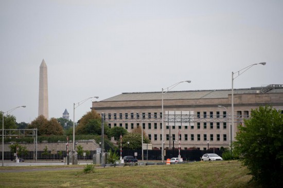 這是2021年8月3日在美國(guó)弗吉尼亞州阿靈頓拍攝的五角大樓。新華社記者劉杰攝