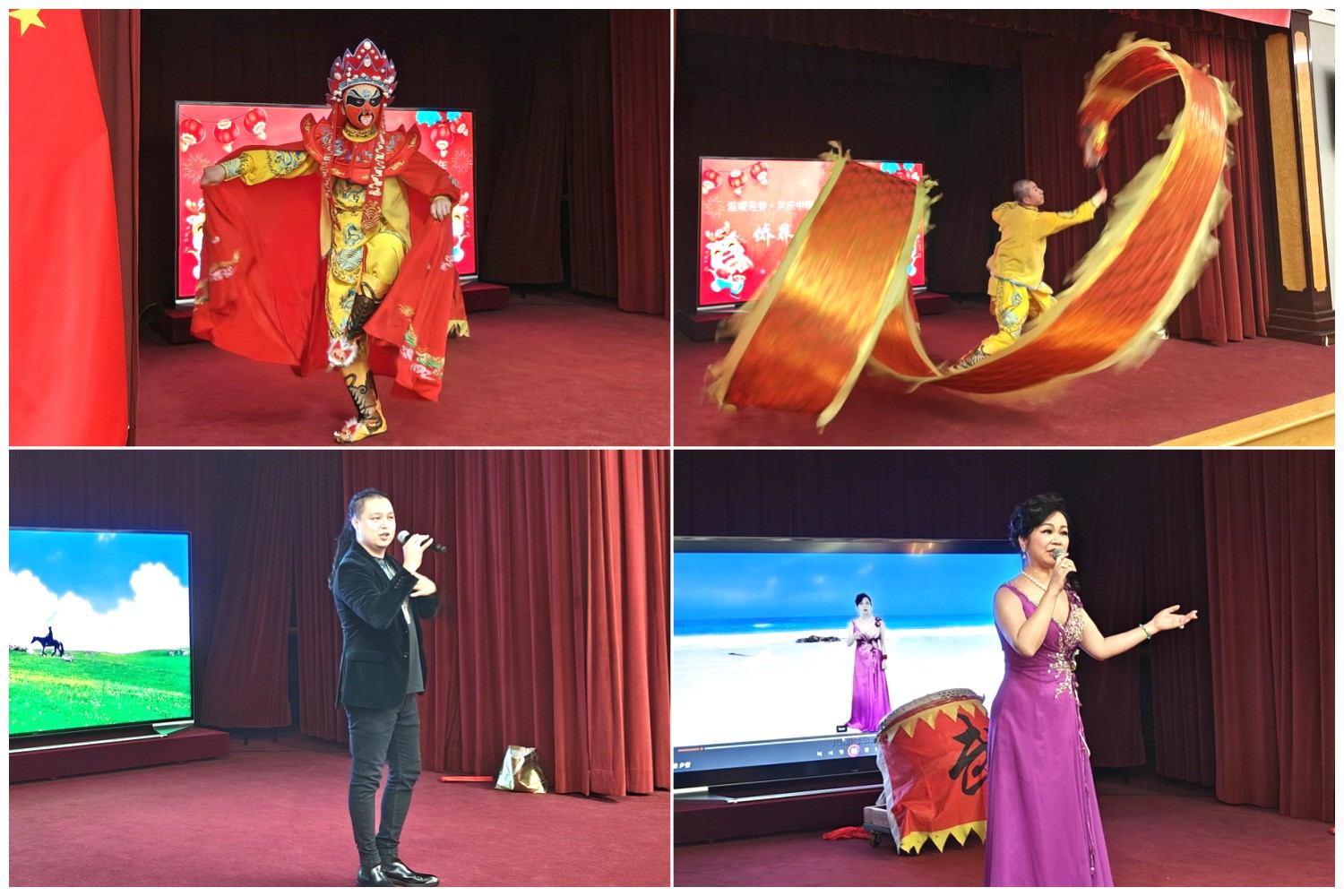 當(dāng)?shù)貎S界知名演員獻(xiàn)上精彩演出。主辦方供圖