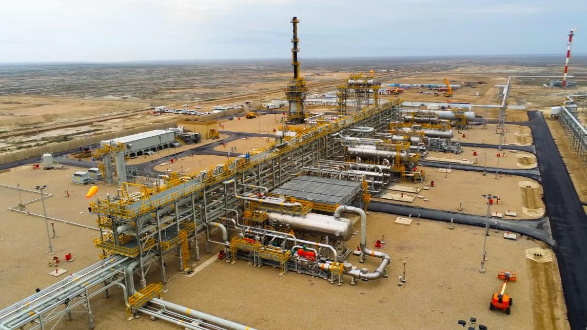 圖為西古爾納-1油田項目一景。中國石油（伊拉克）西古爾納公司供圖。