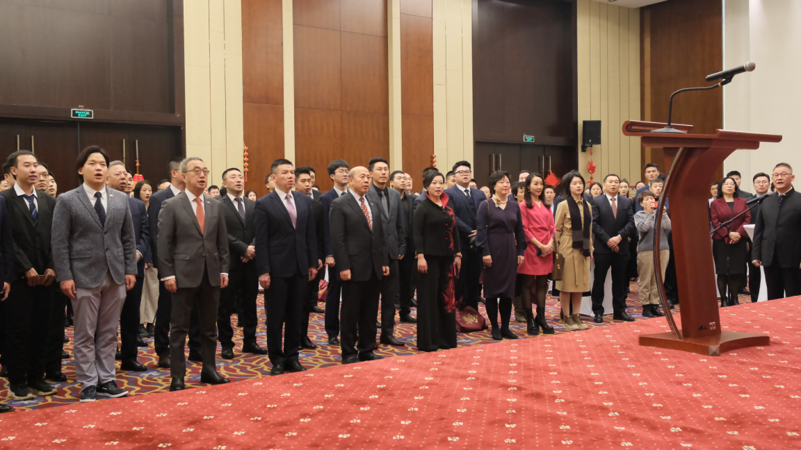 駐白俄羅斯使館2024年新春招待會現(xiàn)場。 駐白俄羅斯使館供圖