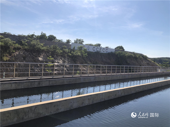 由中國土木工程（贊比亞）有限公司承建的卡夫河供水項(xiàng)目。人民網(wǎng)記者 黃培昭攝