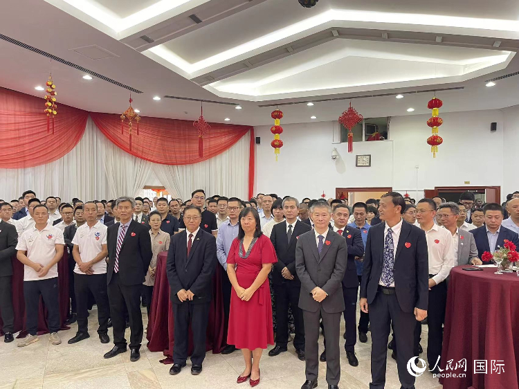 駐尼日利亞使館春節(jié)招待會現(xiàn)場。人民網(wǎng)記者 姜宣攝