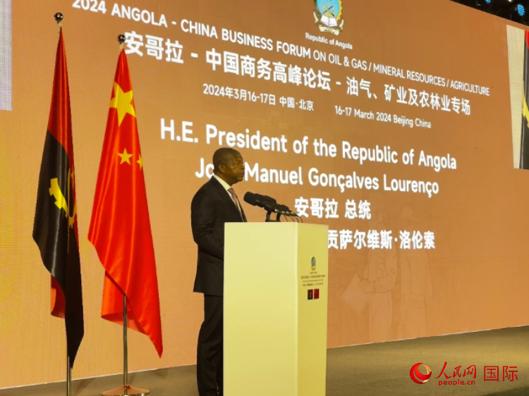 安哥拉總統(tǒng)若昂·曼努埃爾·貢薩爾維斯·洛倫索。人民網(wǎng)記者 張榮攝