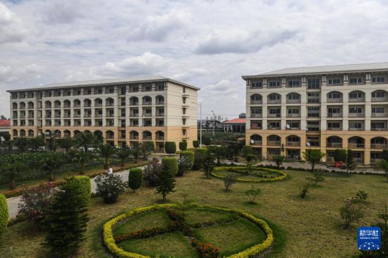 這是2024年2月16日在埃塞俄比亞杜凱姆市拍攝的東方工業(yè)園。 新華社記者 李亞輝 攝