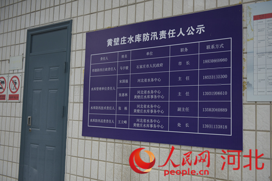 防汛責(zé)任人公示牌。人民網(wǎng)祝龍超攝