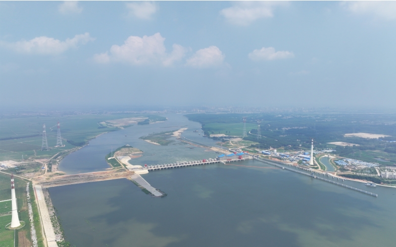 碾盤山水利水電樞紐工程。湖北省水利廳供圖