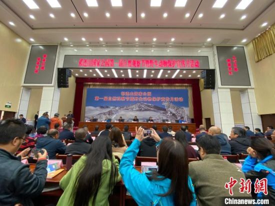 圖為祁連山國家公園第一屆自然觀察節(jié)開幕式現(xiàn)場?！±罱瓕帯z 　　