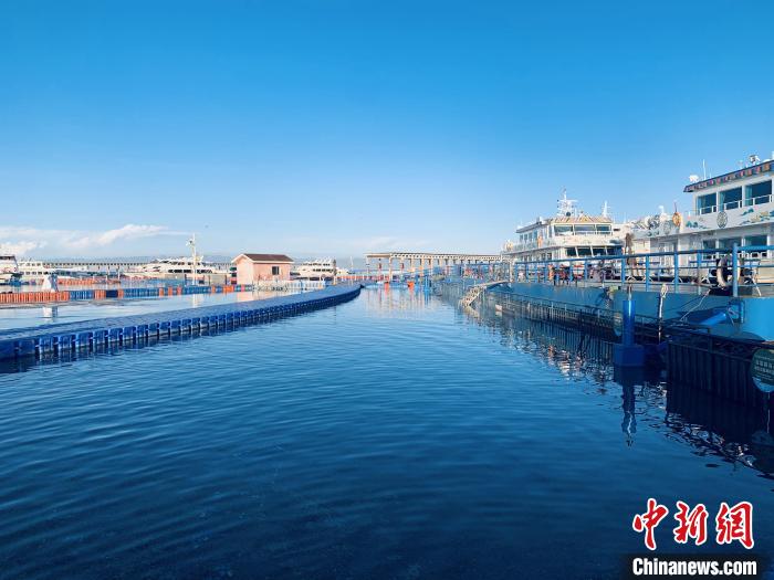圖為青海湖一角。(資料圖) 張傲 攝