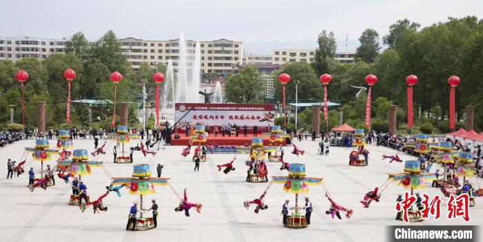 圖為青海省海東市非遺展示。(資料圖) 海東市文體旅游廣電局 供圖