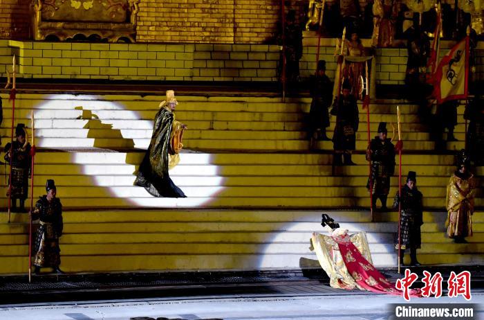 3月17日，西藏拉薩，《文成公主》大型史詩劇演出現(xiàn)場(chǎng)?！±盍?攝