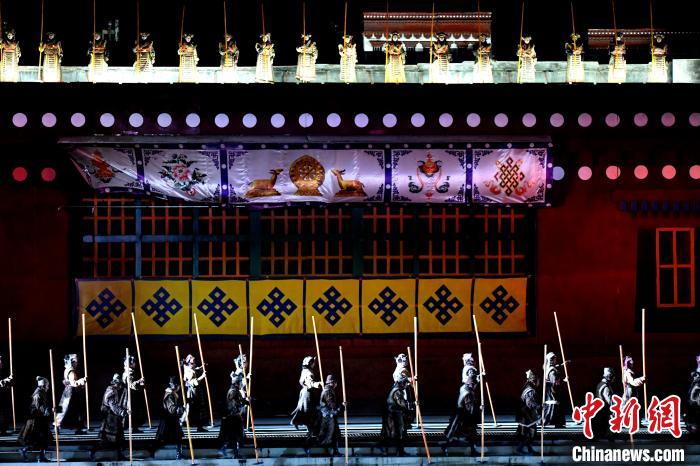 3月17日，西藏拉薩，《文成公主》大型史詩劇演出現(xiàn)場(chǎng)?！±盍?攝