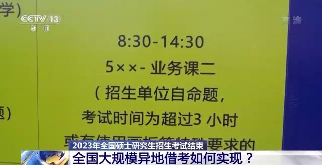 2023年研考結(jié)束 全國(guó)大規(guī)模異地借考如何實(shí)現(xiàn)？