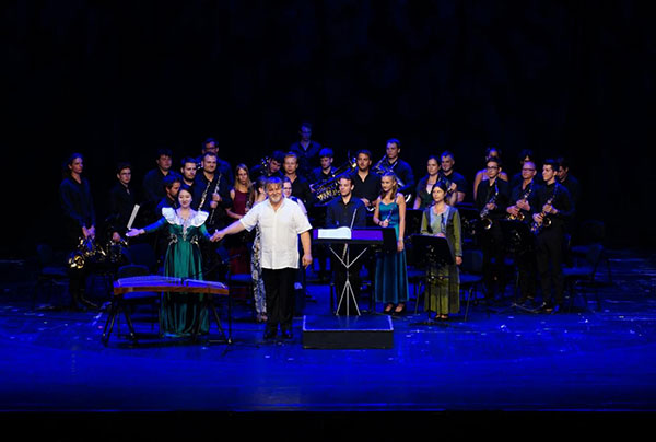 2024匈牙利青少年國(guó)際音樂(lè)會(huì)節(jié)目《茉莉花》表演舞臺(tái)現(xiàn)場(chǎng)。兒促會(huì)藝教委供圖