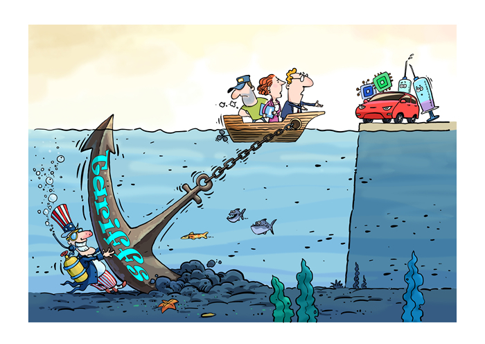 漫畫作者：馬宏亮（人民網(wǎng)版權(quán)圖片，未經(jīng)授權(quán)請(qǐng)勿轉(zhuǎn)載。）