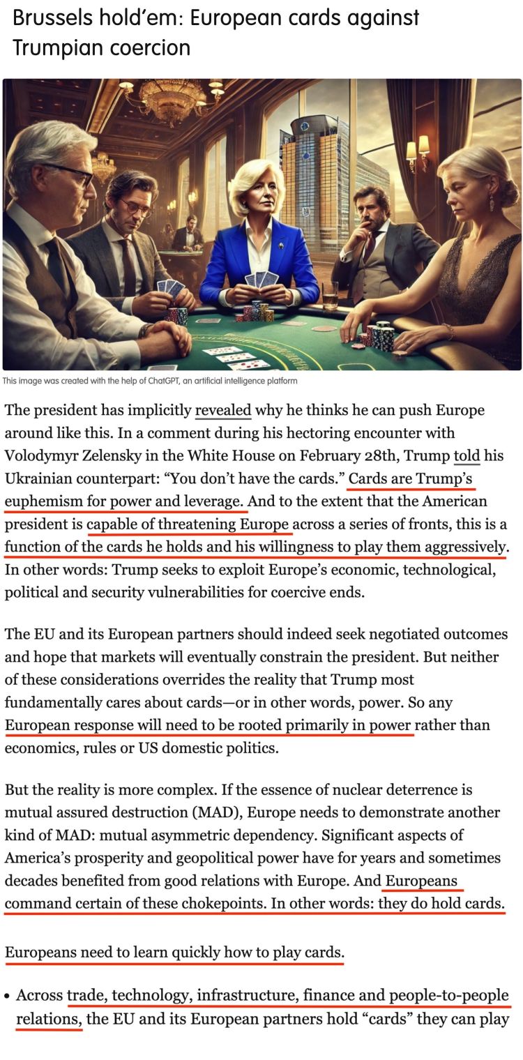 深觀察丨“只要團(tuán)結(jié)，歐盟反制美國的王牌很多”