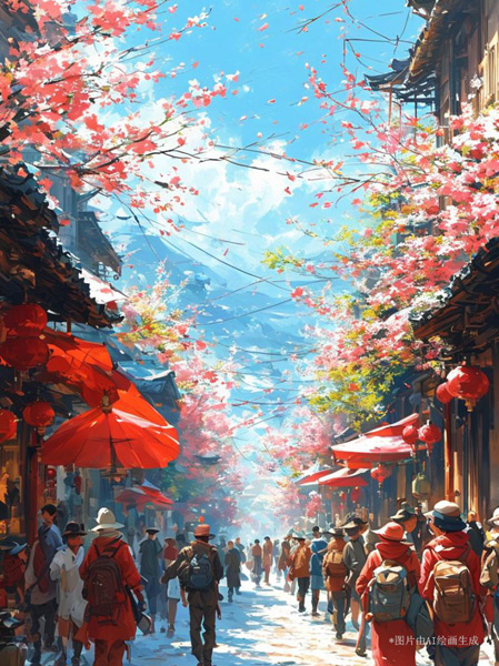 【巳巳如意萬象新】漫評(píng)丨紅紅火火中國(guó)年,照見新年新圖景