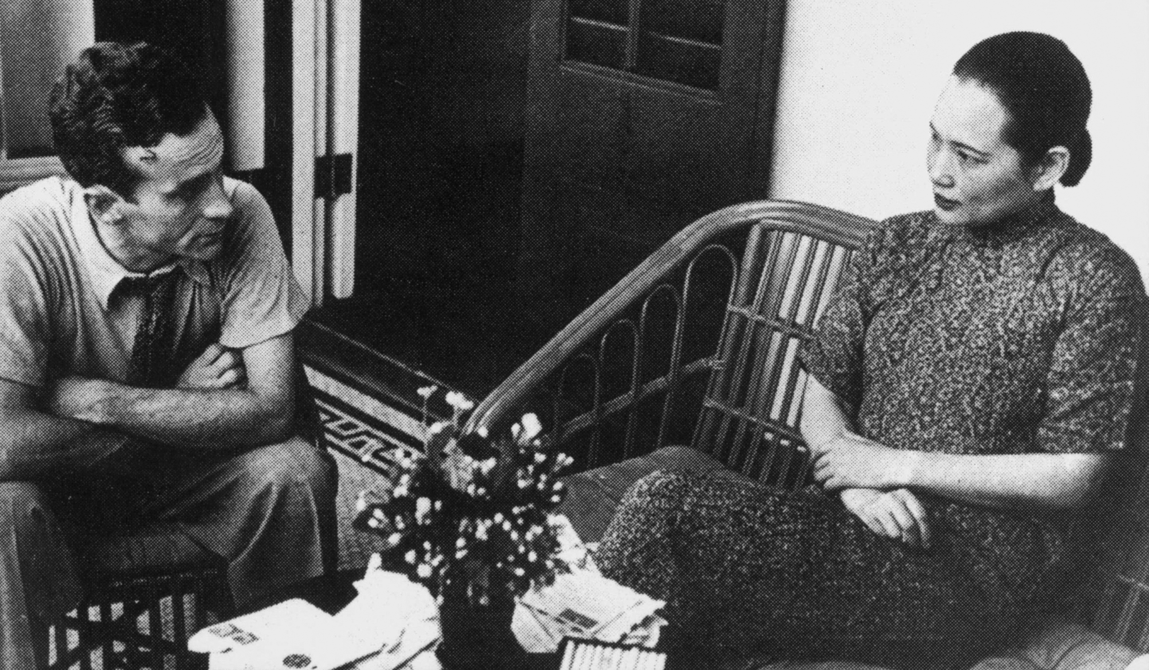 1931年埃德加·斯諾與宋慶齡在上海孫中山故居