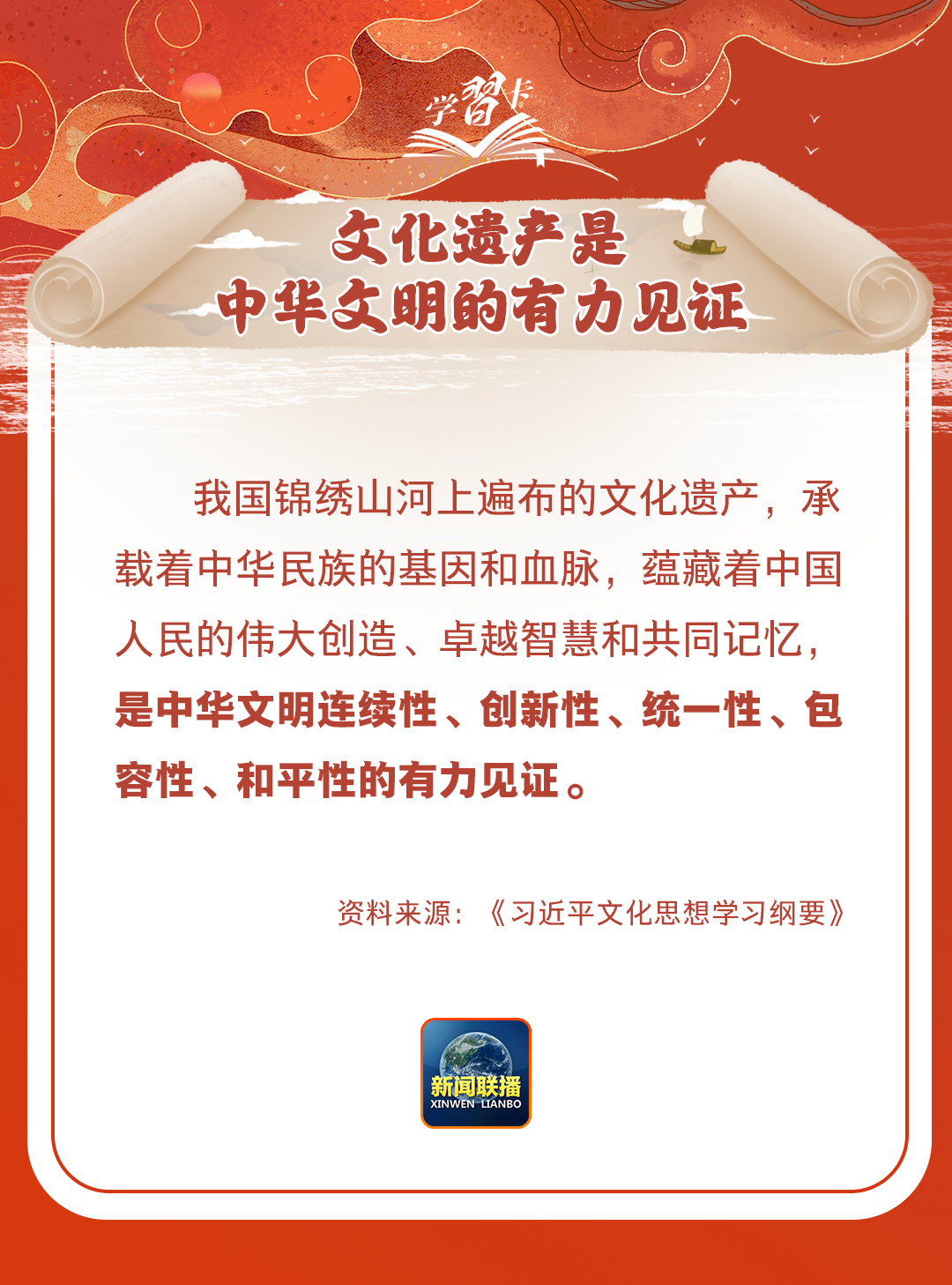 學習卡丨守護好中華民族的文化瑰寶！