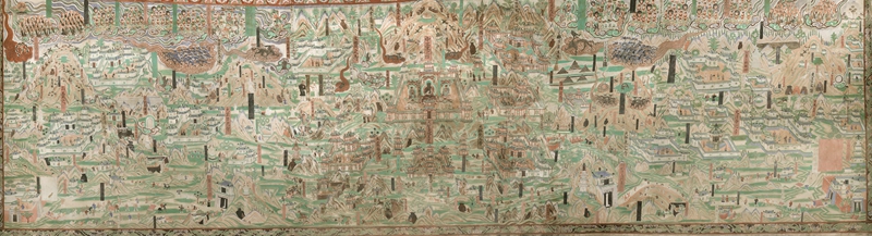 莫高窟第61窟五臺山圖。