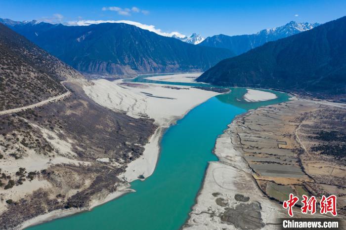 航拍米林丹娘佛掌沙丘景點(diǎn)?！『闻罾?攝