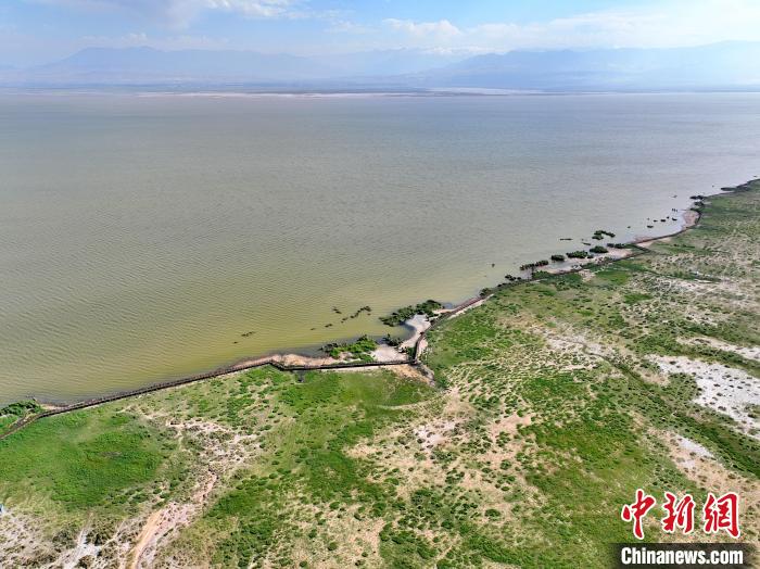 圖為航拍都蘭湖國(guó)家濕地公園?！∑钤鲚?攝