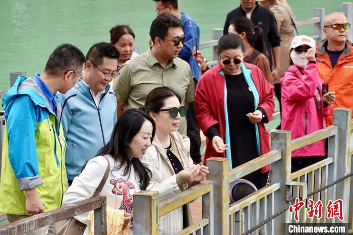 全國新的社會階層人士服務(wù)團(tuán)考察林芝巴河鎮(zhèn)生態(tài)保護(hù)項目?！∧岈?shù)┰龉﹫D