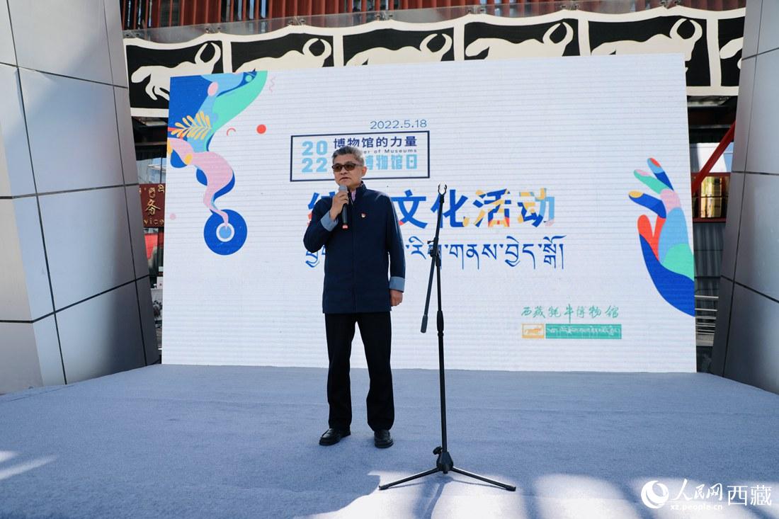 拉薩市委副書記、常務副市長、北京西藏拉薩指揮部黨委書記王強講話。人民網(wǎng) 次仁羅布攝