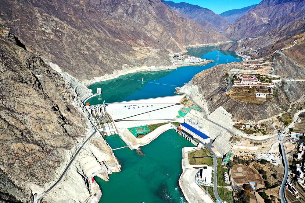 蘇洼龍水電站全景。吳雛音 攝