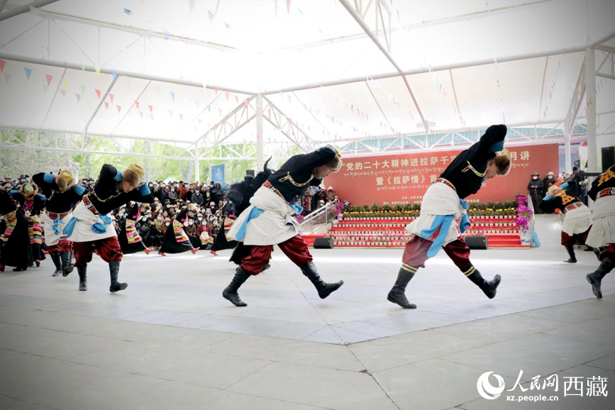 舞蹈《守望青稞》。人民網(wǎng) 次仁羅布攝