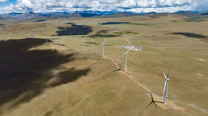 西藏措美哲古風(fēng)電場。受訪者供圖